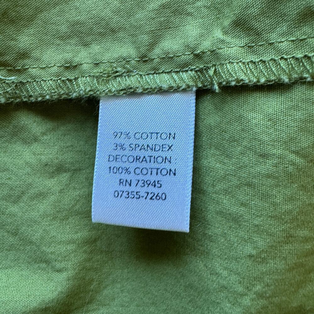 Olive Green Ruffle Blouse - Picture 8 of 10
